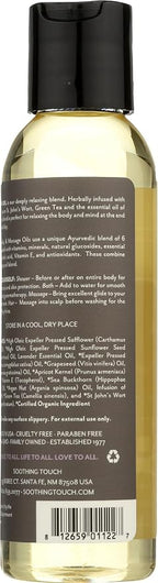 Soothing Touch Ayurveda Organic Bath, Body & Massage Oil, Calming Lavender - Image 2