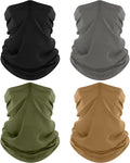 ROXUN 4 Pack Neck Gaiter, Cooling Breathable Face Mask UV Protection Scarf by Roxun