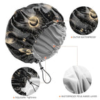 Shower Cap Reusable Double Layer Adjustable Elastic Waterproof EVA Hair Bath - Image 3