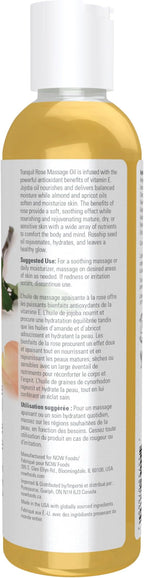 NOW Solutions, Tranquil Rose Massage Oil, Body Moisturizer - Image 2