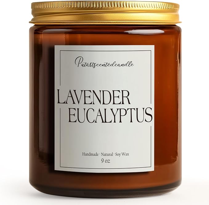 Lavender & Eucalyptus Scented Candles - Image 8