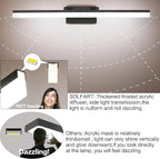 SOLFART Black Modern Bathroom Lights Over Mirror 31.5 inch Vanity Lighting Wall - Image 7