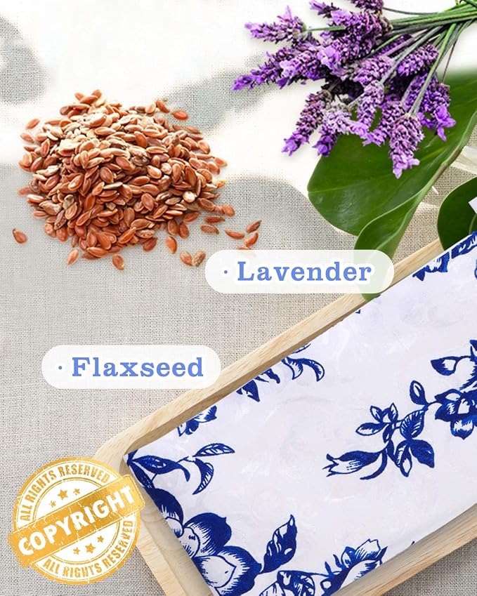 Lavender Eye Pillow for Relaxation, Sleep – Weighted Eye Mask for Headache - Image 5