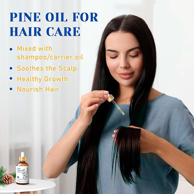 HIQILI Pine Needle Essential Oil, Strong Fresh Woody Fragrance - Image 4