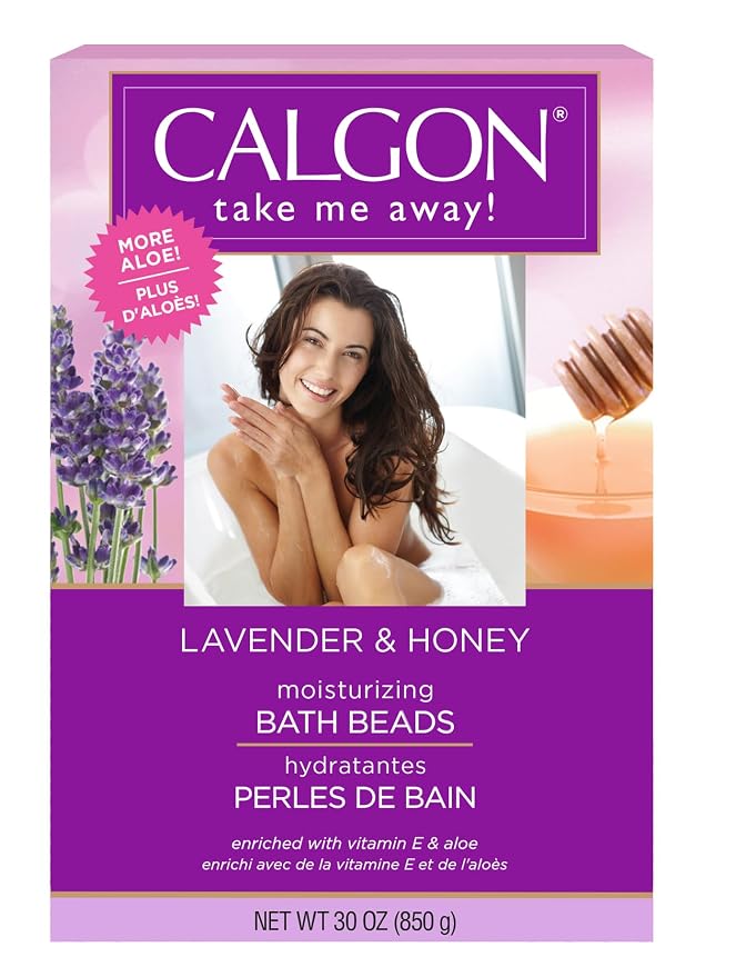 Calgon Ultra-Moisturizing Bath Beads, Lavender & Honey, 30 oz by Calgon