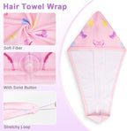 Unicorn Castle Microfiber Hair Towel - Image 4