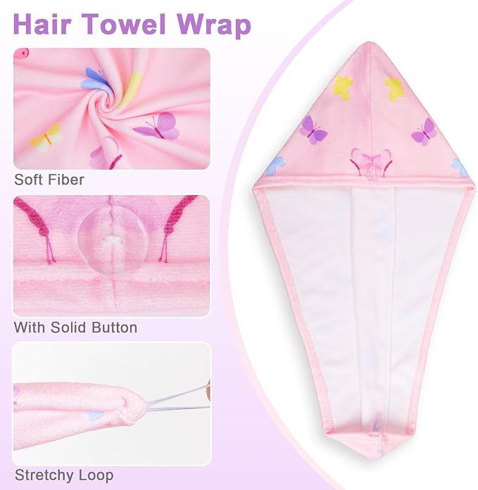 Unicorn Castle Microfiber Hair Towel - Image 4