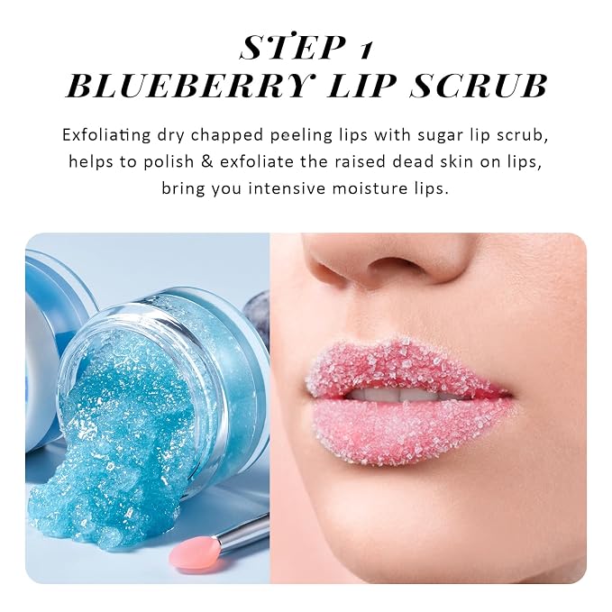 ANAI RUI Lip Therapy Set, Lip Scrub & Lip Mask, Overnight Moisturizing Lip Care - Image 5