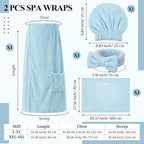 Tigeen Plus Size Towel Wrap for Women Spa Robe Set - Image 2