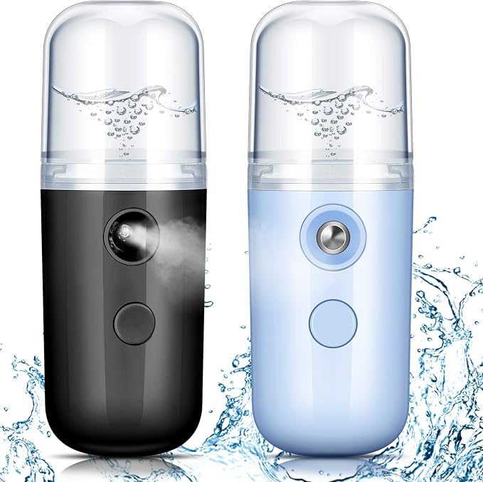 Honoson 2 Pack Nano Facial Mister Spray Bottle Handheld Humidifier Portable by Honoson