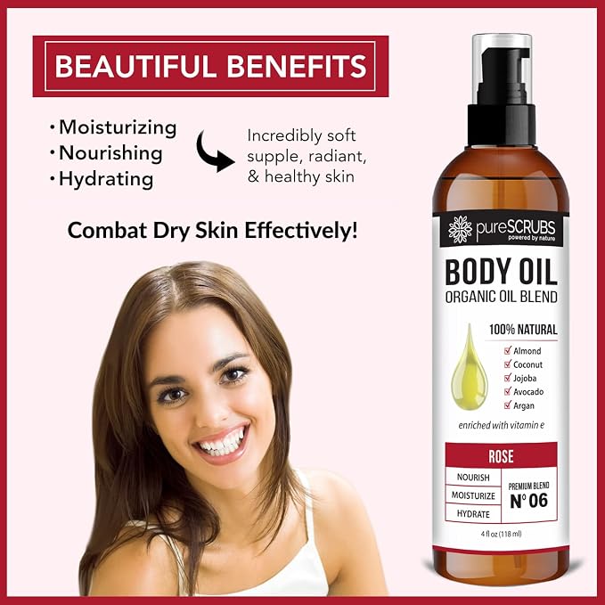 pureSCRUBS Ultra Moisturizing Rose Body Oil Spray - Image 3