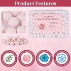 Manicure Spa Balls 8oz -Rose Soak Balls Moisturizing Tablets Cuticle Soften - Image 4