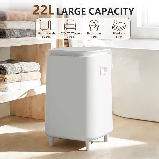 22L Towel Warmer for Bathroom – Fast Heating Blanket Warmer, Fits Two 40" x 70" - Image 3