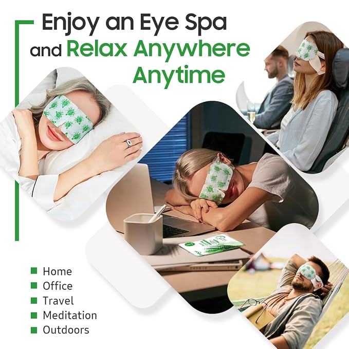BeHoomi 30Packs Steam Eye Mask, Heated Eye Mask Warm Compress - Image 6