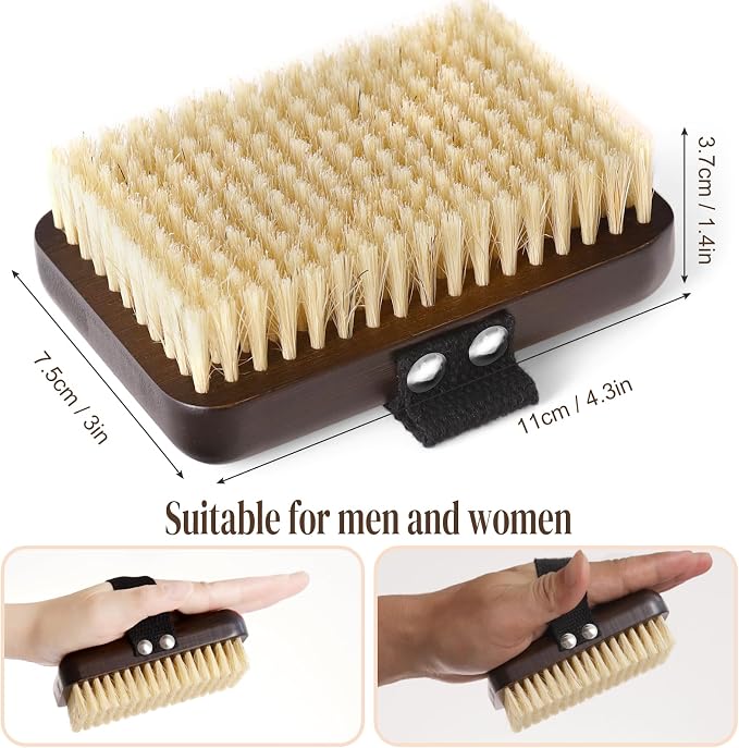 Dry Brushing Body Brush, Azymi Shower Brush - Image 3