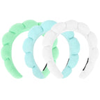 Spa Headband, 3 Pack Soft Terry Cloth Hairband by ACO-UINT