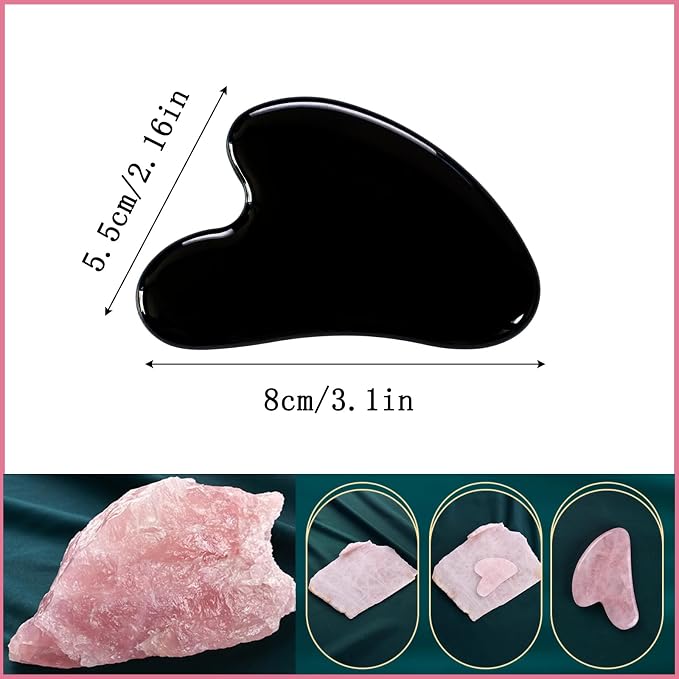 Gua Sha Jade Stone Gua Sha Massage Tool, Guasha Tool - Image 2