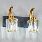 Modern Bathroom Vanity Light, 2-Light Black Gold Wall Sconce - Image 8