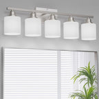 Sailstar 5-Light Bathroom Light Fixture, Brushed Nickel Vanity Lights Over by Sailstar
