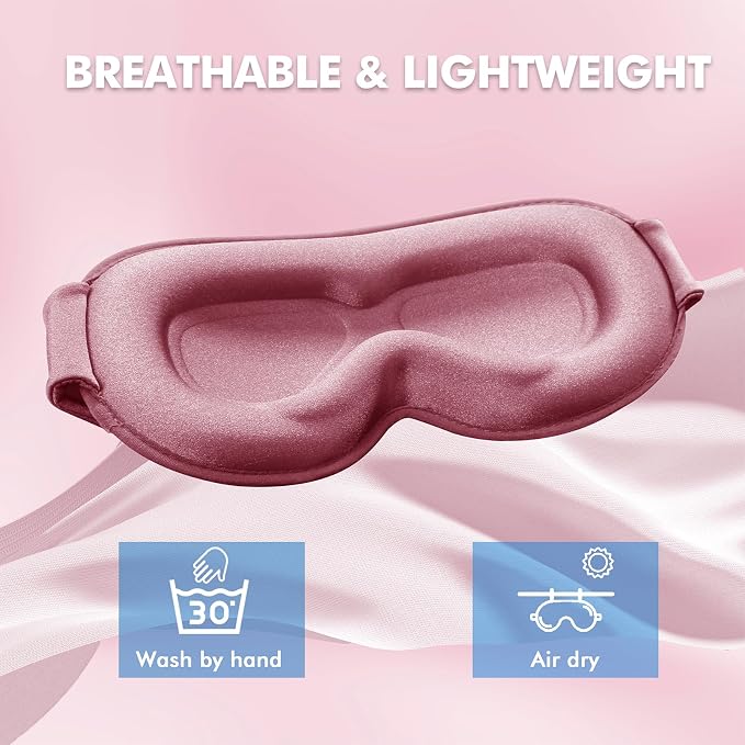 Sleep Eye Mask for Men Women, Sleeping Mask for Side Sleeper, Travel Blackout - Image 6