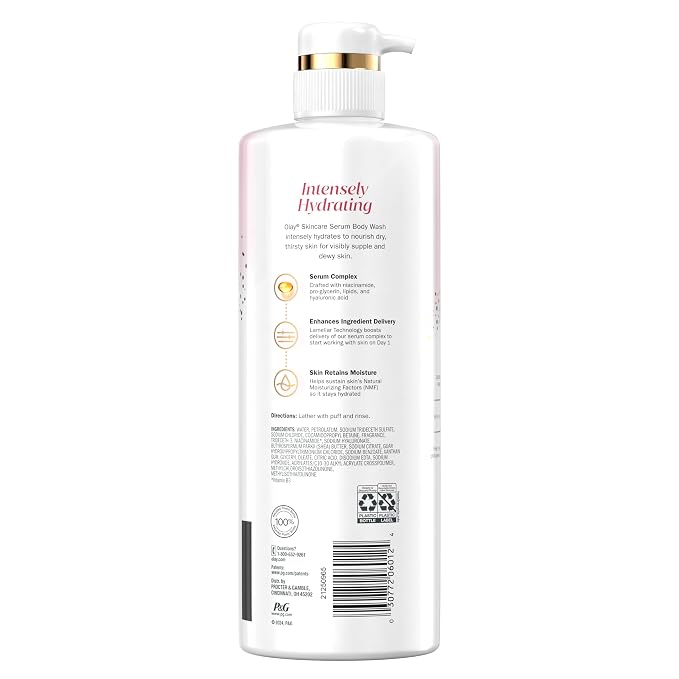 Olay Body Wash for Women, Intensely Hydrating, Hyaluronic Acid Serum Complex - Image 11