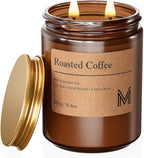 M&SENSE Roasted Coffee Scented Christmas Candle Gift | 19.4oz, 115-Hour Burn | by MSENSE