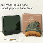 Lymphatic Contour Face Brush, Dual-Ended Dry Brush + Cool-Touch Jade Gua Sha - Image 8