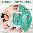 MINKINH Travel Manicure Set 26-Piece, Portable Nail Clippers Kit - Image 5