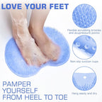 Shower Foot Scrubber Mat Back Washer Back Exfoliating Bath Wash Pad Wall - Image 2
