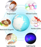 Light Up Bath Bombs with Surprise Inside, 4.23 oz XL Natural Gift Set 6 with - Image 2