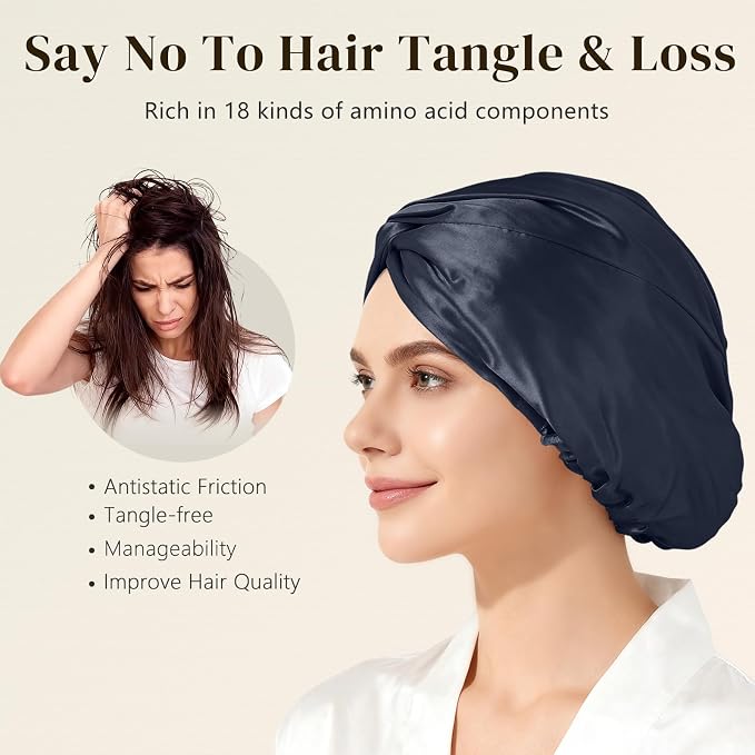 ZIMASILK 100% 22 Momme Mulberry Silk Bonnet - Image 4