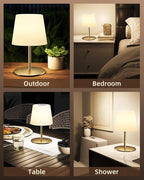 EZVALO Outdoor Cordless Table Lamp, IP65 Waterproof 4500mAh Rechargeble Shower - Image 7