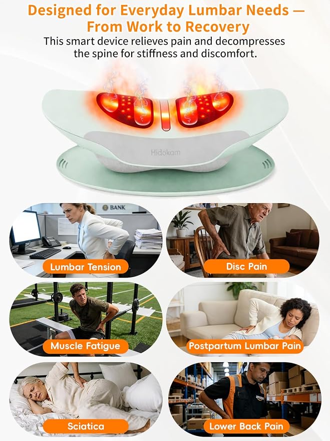 Smart Lower Back Massager with Soothing Warm Therapy & Air Traction – Spinal - Image 3