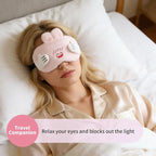 PERFECTSIGHT Sleep Eye Masks, Cute Bunny Sleep Eye Cover Lightweight Adjustable - Image 3