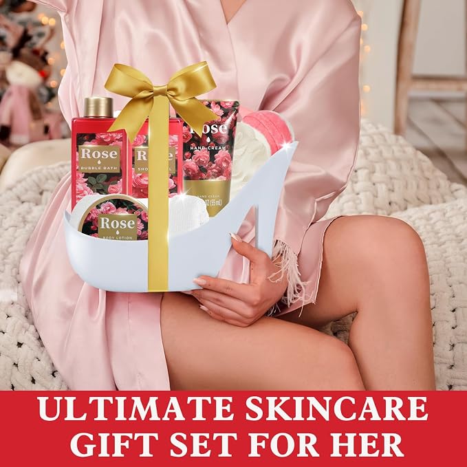 Spa Luxetique Gifts for Women High Heel Gift Set for Women 8pcs Bath Sets - Image 7