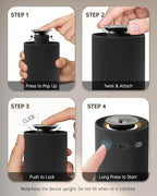Waterless Essential Oil Diffuser, Portable Car Aromatherapy Diffuser, - Image 7