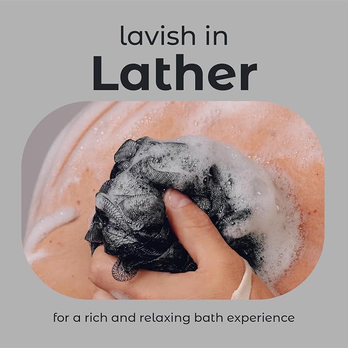 MainBasics Bath Shower Loofah Sponge Pouf Body Scrubber Exfoliator Body Wash - Image 4