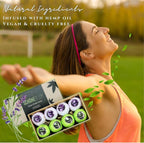 8 Pack Hemp Bath Bombs Set for Muscle Therapy & Relaxation | Large Vegan Fizzy - Image 6