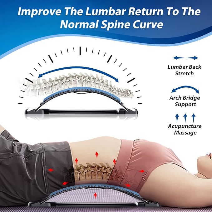 MINOLL Back Stretcher for Lower Back Pain Relief, Back Cracking Device - Image 5