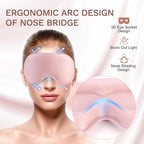 FlyCoco 99% Fully Block Out Light Eye Sleep Mask, 3D Deep Contoured Eyes Cover - Image 4