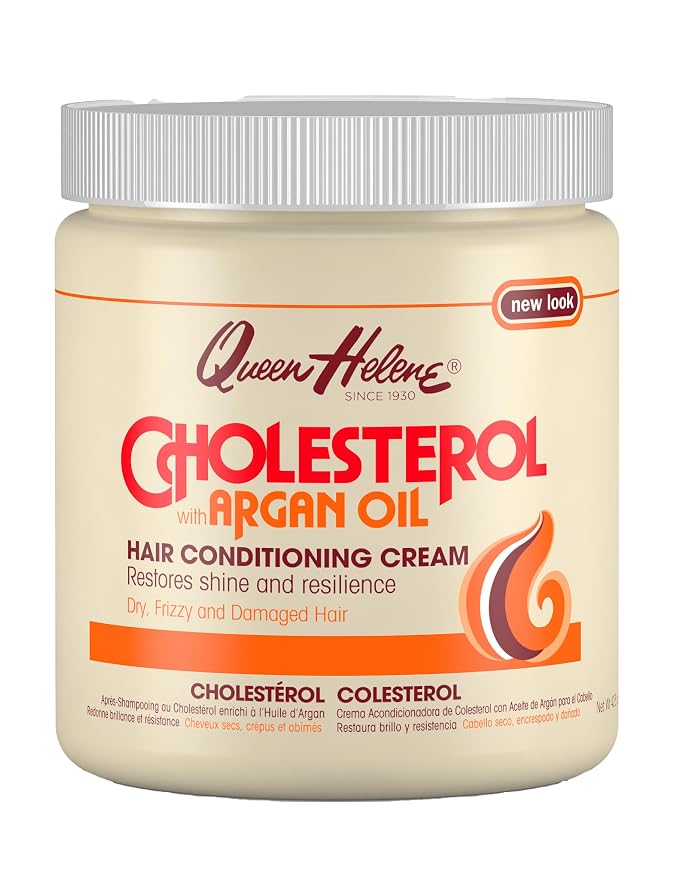 QUEEN HELENE Cholesterol Hair Conditioning Creme Argan Oil, 15 oz | Deep by Queen+Helene