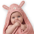 Blissful Diary Muslin Baby Hooded Towel 1 Pack, Soft & Absorbent Bath Towel by ForEveryBabysBetterLife