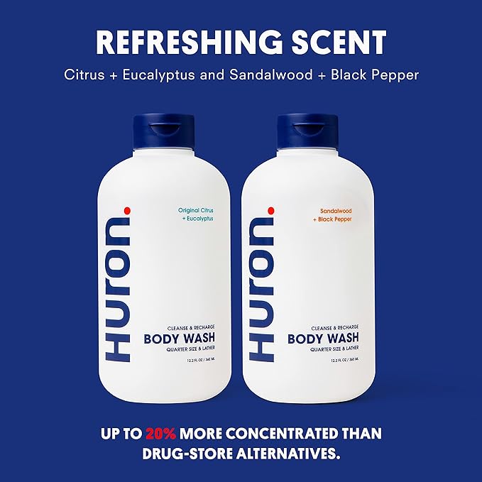 Huron Body Wash for Men and Women Hydrating Daily Cleanser - Image 5