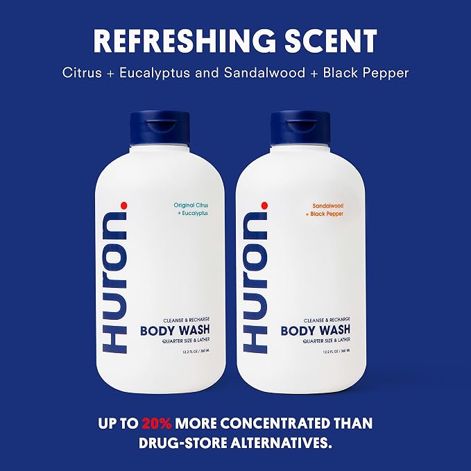 Huron Men’s Moisturizing Body Wash – Crisp & Invigorating Scent of Citrus - Image 5