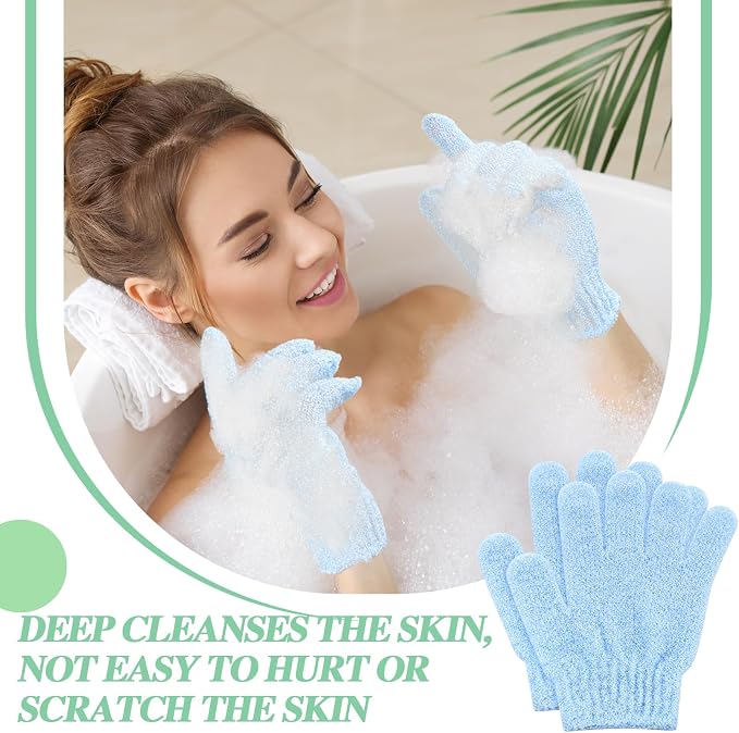 Ramede 30 Pair Exfoliating Glove Double Sided Exfoliating Bath Gloves Pack - Image 5