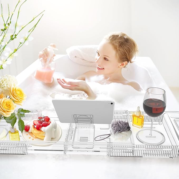 Expandable Drain Bath Caddy Tray - Image 7