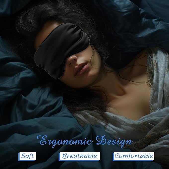 BBTO 8 Pcs Sleep Mask, Silk Eye Mask - Image 5