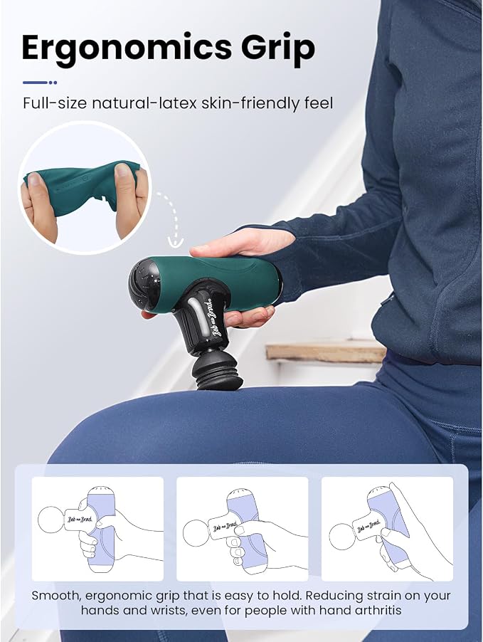 BOB AND BRAD Q2 Mini Massage Gun, Pocket-Sized Deep Tissue Massager Gun - Image 6