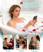 Full Body Bath Pillow for Bathtub, 5D Thick Tub Pillow for Bathtub - Image 8