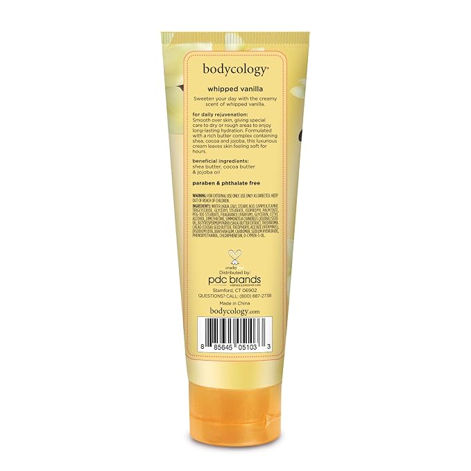 Bodycology Shea Butter Body Cream, Whipped Vanilla, 8 oz - Image 8